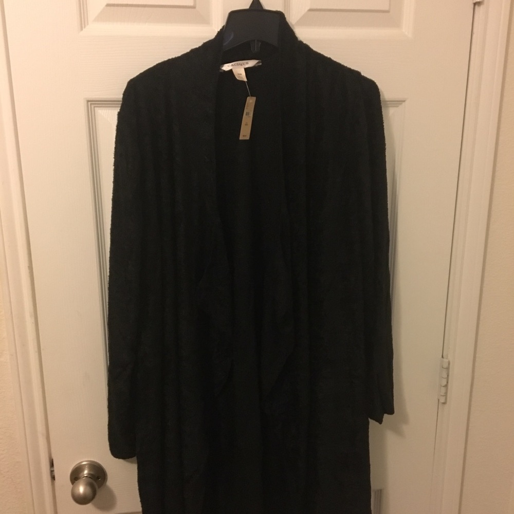 Cacique Black fleece wrap/ Black